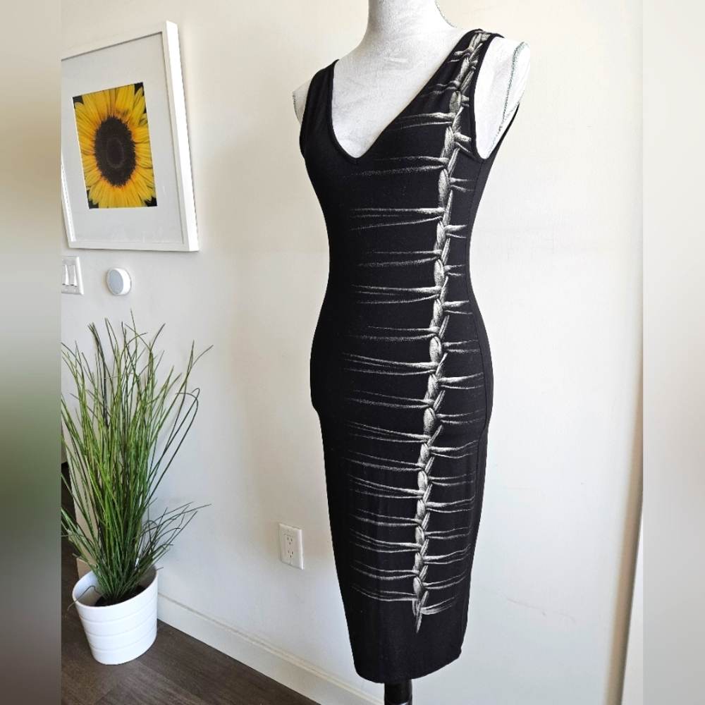 ISABEL DE PEDRO Side Braid Bodycon Dress